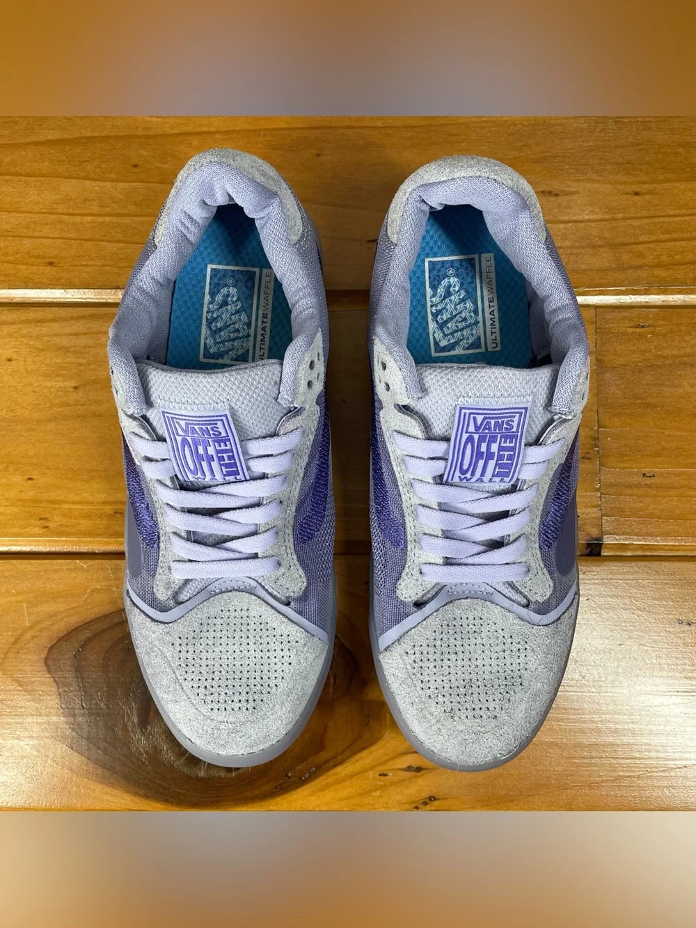 Vans EVDNT UltimateWaffle Mens 7 Womens 8.5 Lavender Purple Skate Shoes Sneakers